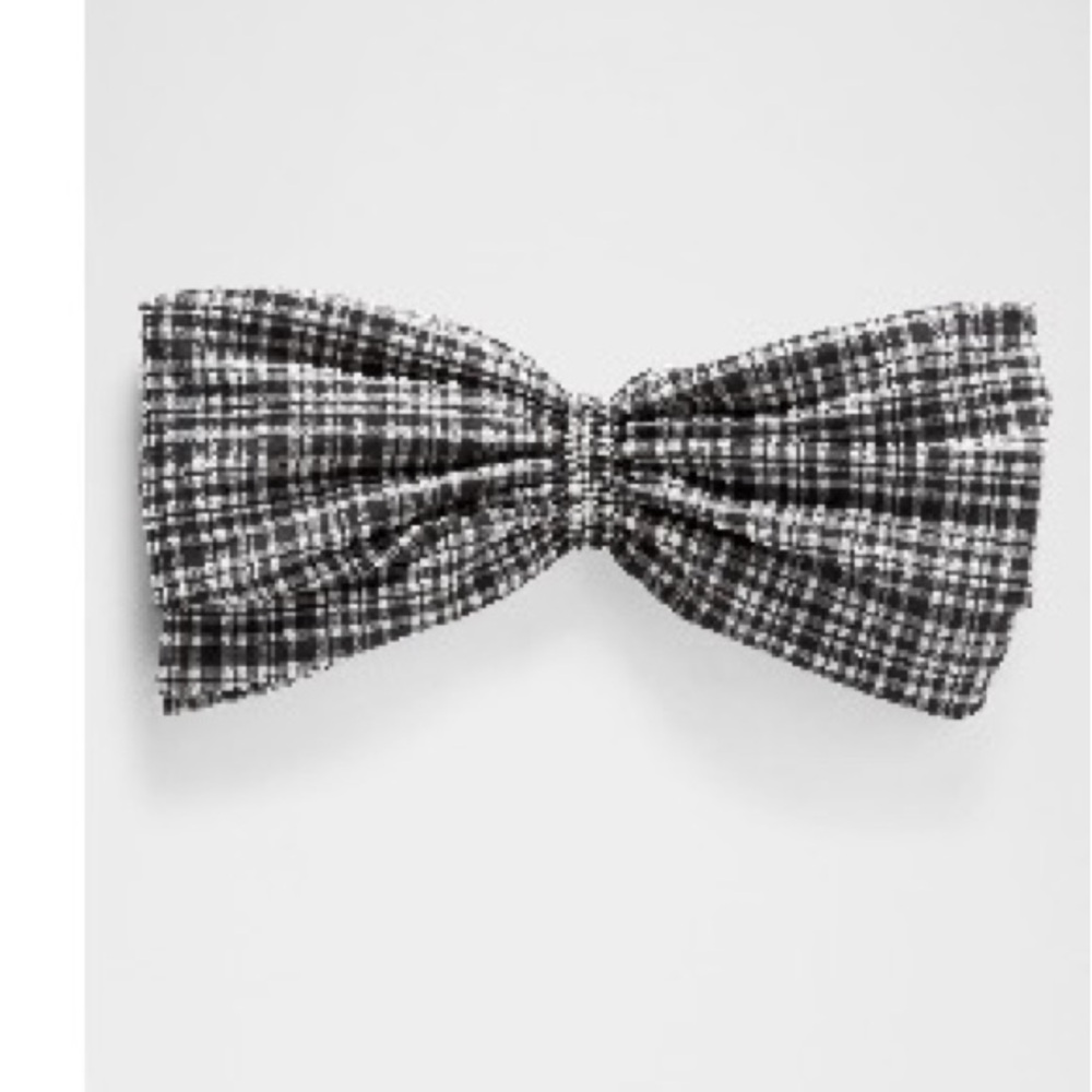 Black and White Plaid headband